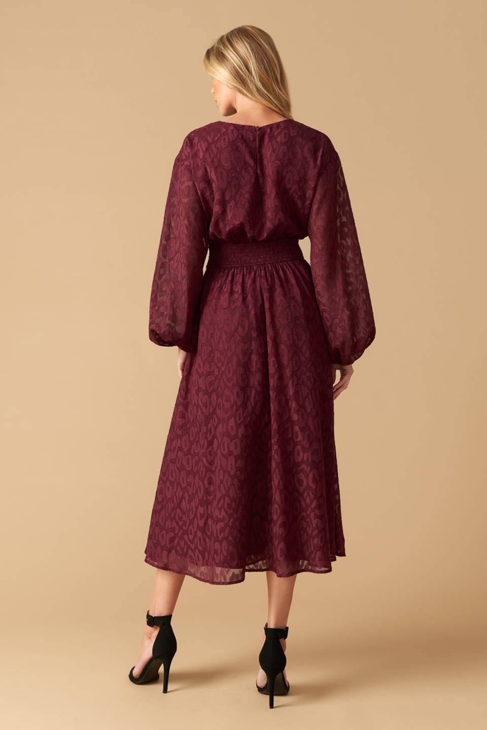 TOO GOOD TO BE TRUE WOVEN MIDI DRESS Flying Tomato